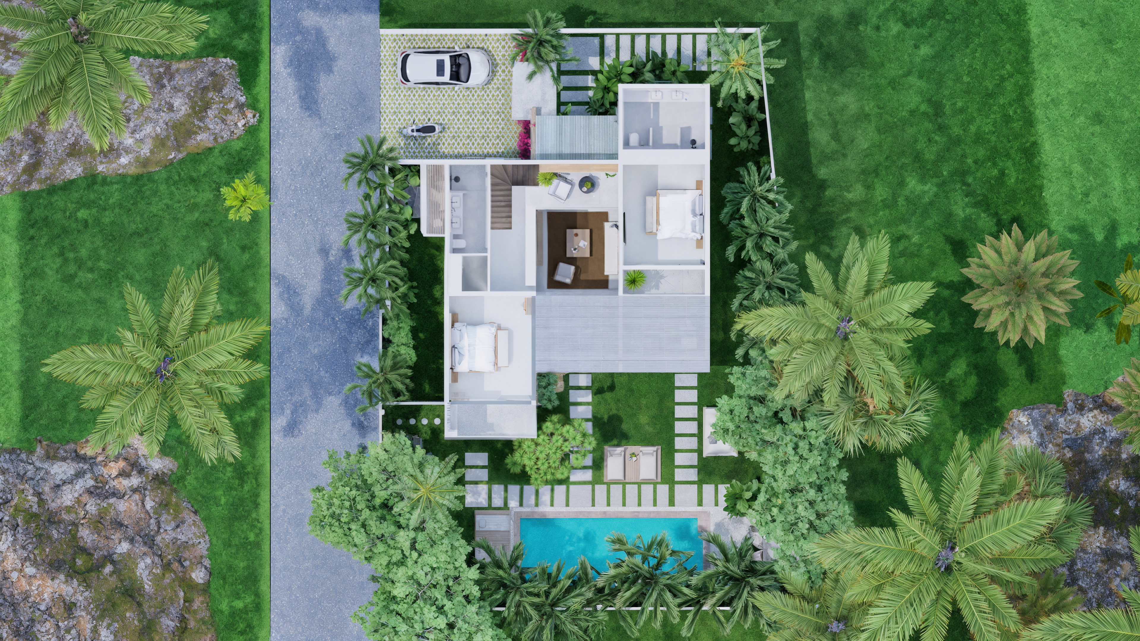 Villa exterior overview